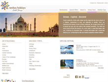 Tablet Screenshot of nimbusholidays.com